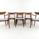 Set of 4+2 Harry Ostergaard for Randers Møbelfabrik chairs - danish design