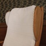 Pair of armchairs with ears of the 50s in oak
