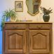 Rustic solid oak sideboard - raw golden honey wood