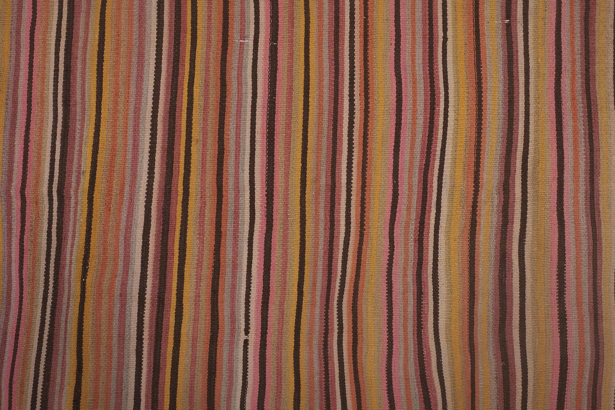 Vintage Turkish kilim handwoven 285x302 cm