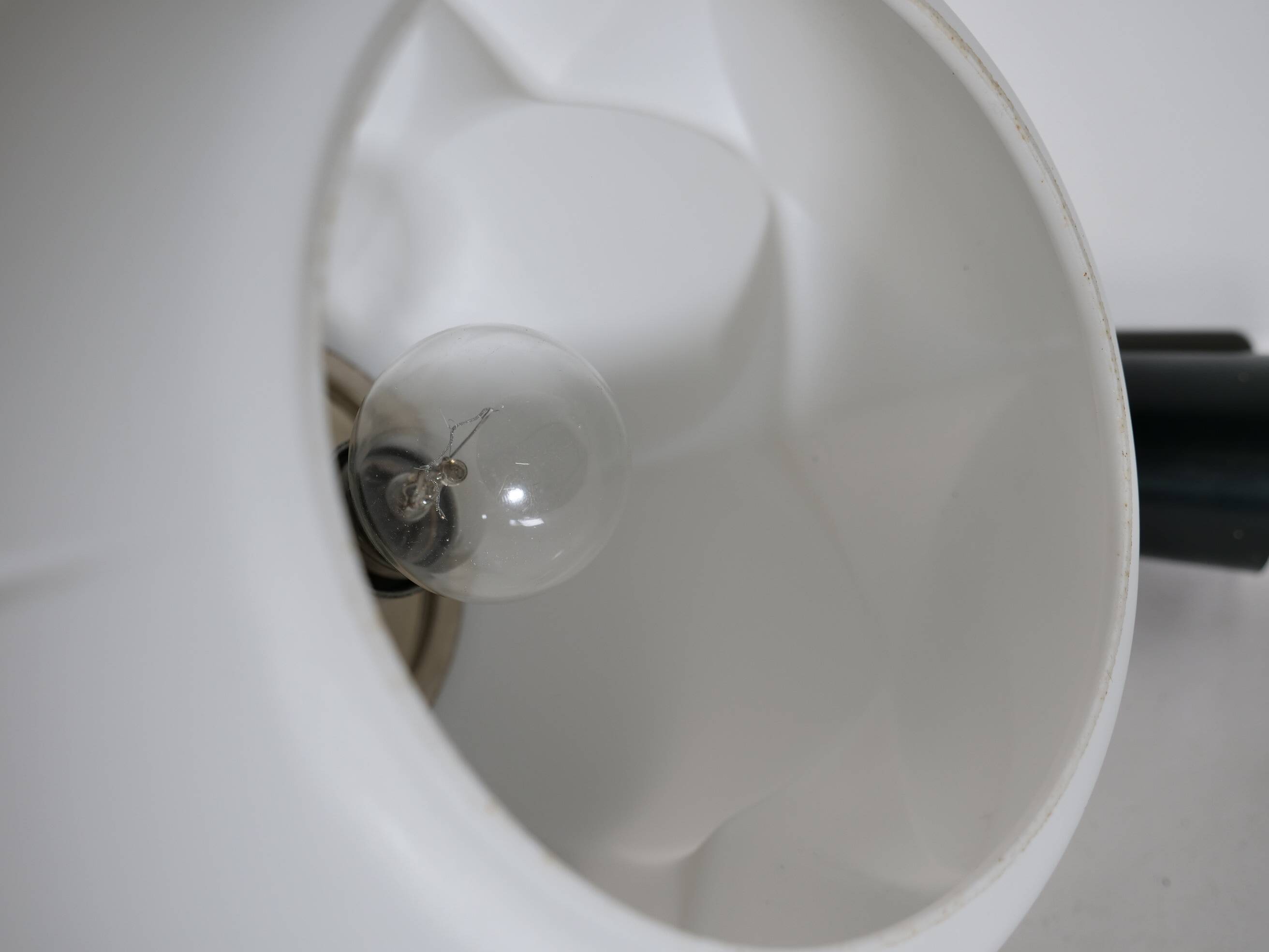 Ceiling Lamp Opal Glass 1970s Peill Putzler Design