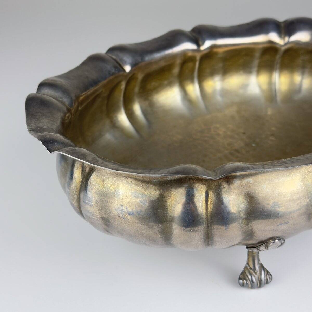 Vintage silver-plated bread basket, Italy, 1950s