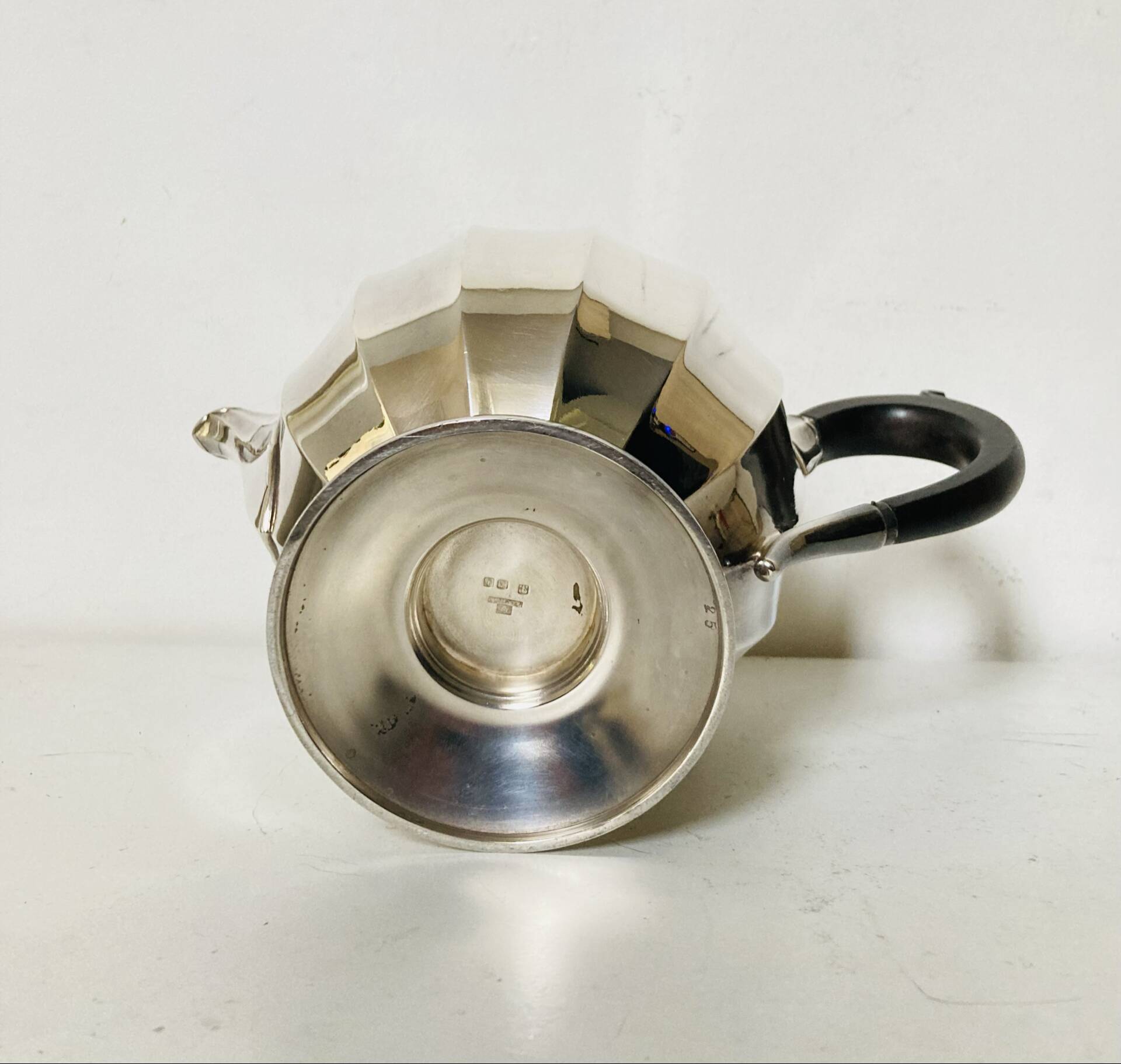 Art Deco teapot CHRISTOFLE early 20th century in silver-plated metal with hallmark