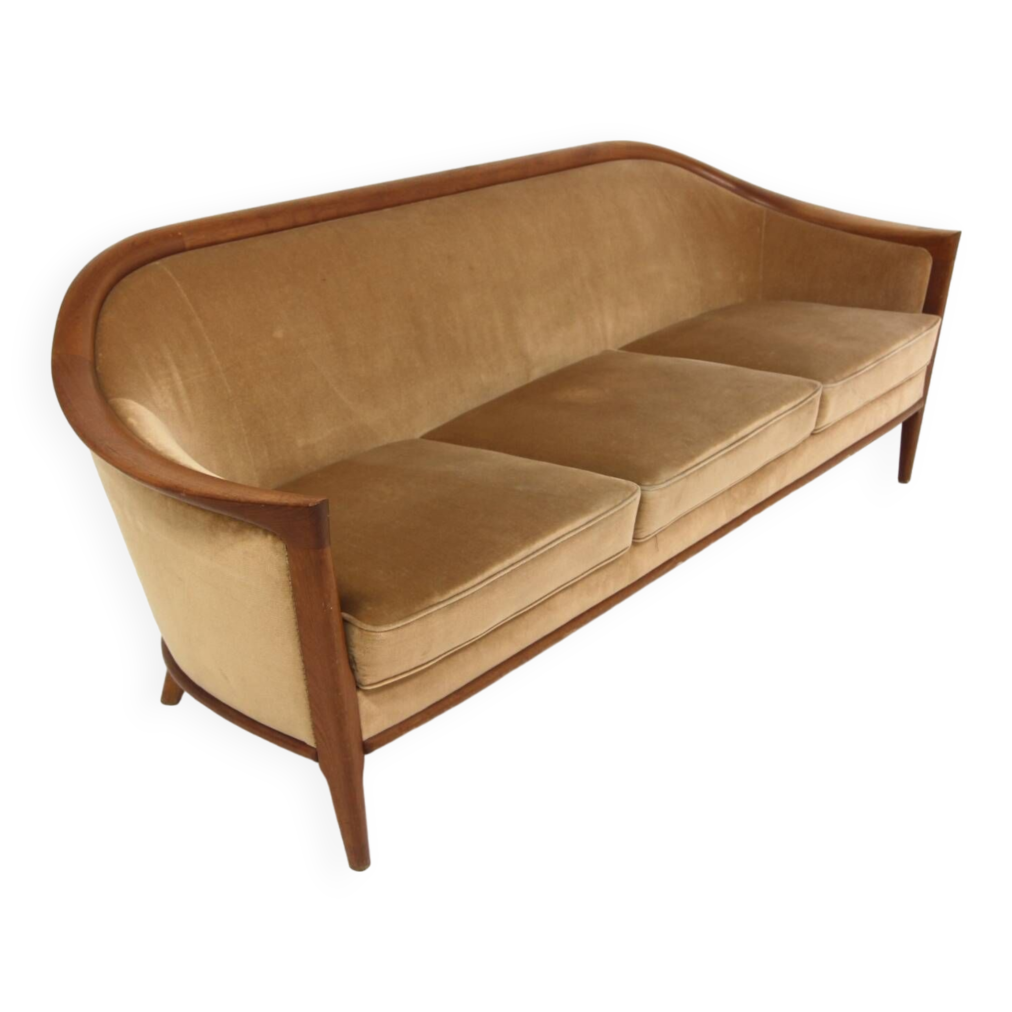 “Fabiola” velvet sofa, Bröderna Andersson, Sweden, 1960