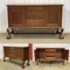 English enfilade from the early 20th century in mahogany.