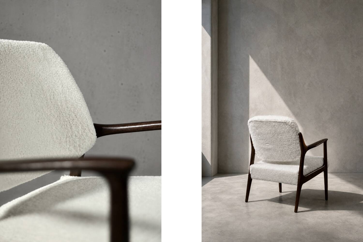 Fauteuil en teck vintage scandinave des années 50 de Bröderna Anderssons