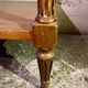 Louis XVI style bedside tables in solid walnut and grey marble