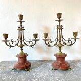 Pair of antique candlesticks