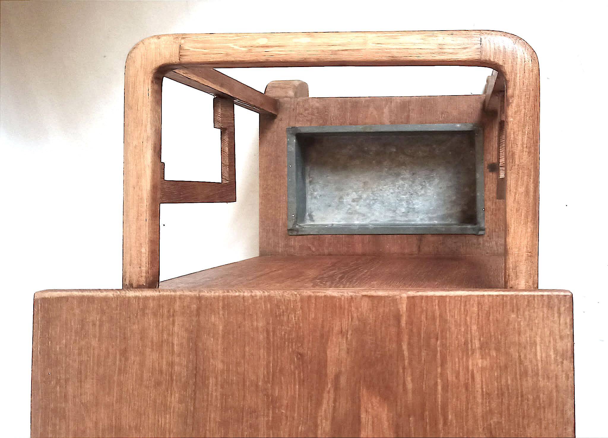 Small Art Deco entryway cabinet, 80 cm wide