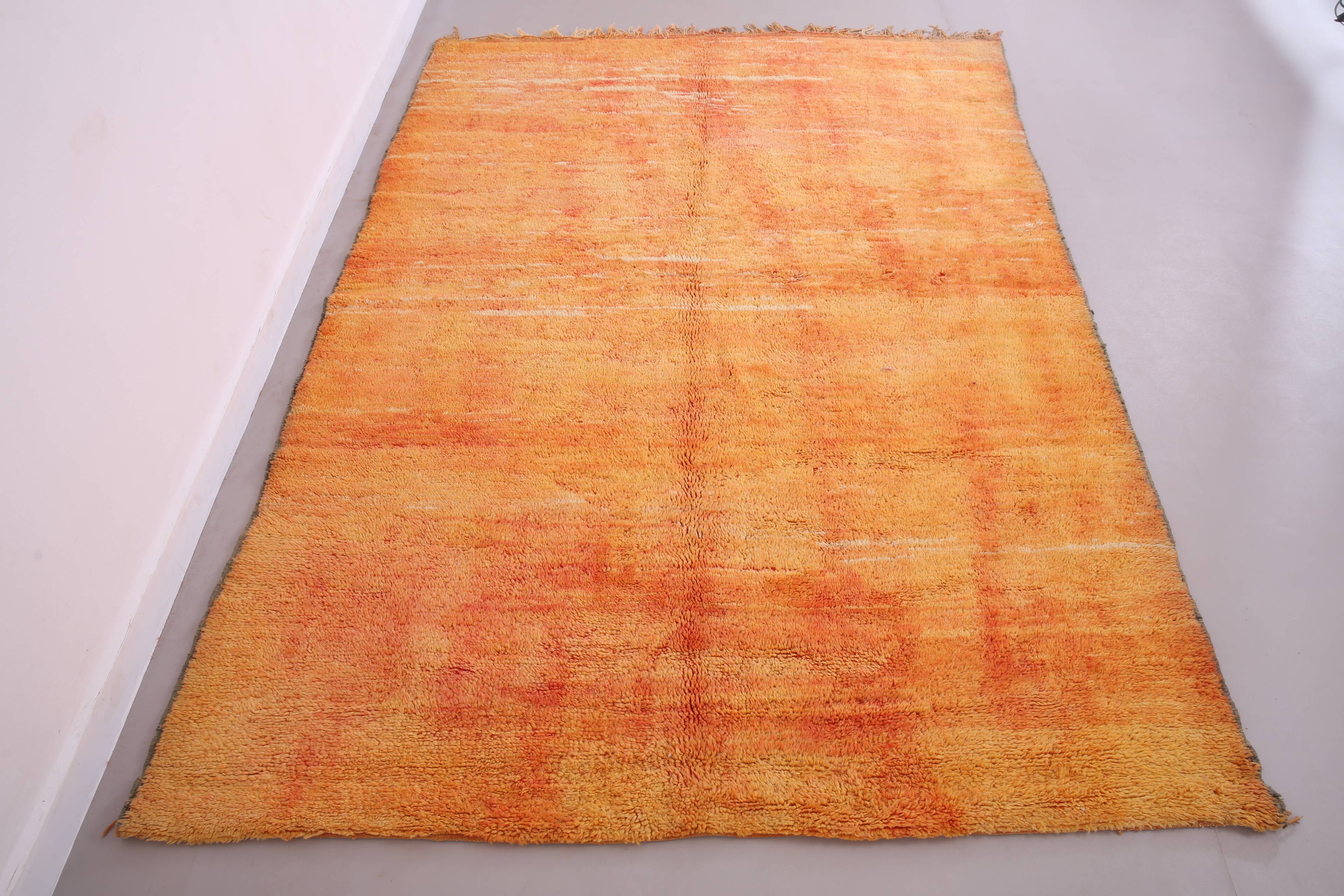 Vintage Moroccan Rug 203 x 281 cm - Handmade Berber Rug - Old Moroccan Rug