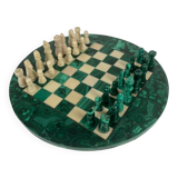 Decorative chess set in malachite, 1950–1970