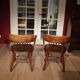 Set of 2 oak office chairs