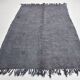 Tapis vintage 5x8 nuances de gris et bleu, 167x237 cm