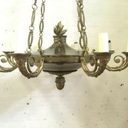 Empire style bronze chandelier Light fixture Palmette chandelier