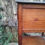 Folk art side table bedside table