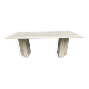 Table à manger vintage - travertin