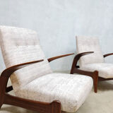 Midcentury design lounge chairs recliner Gimson & Slater
