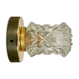 Vintage glass globe wall lamp