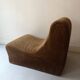 Canapé modulaire forme organique en velours cotelé, design 1970