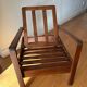 Vintage wooden armchair for children 1960