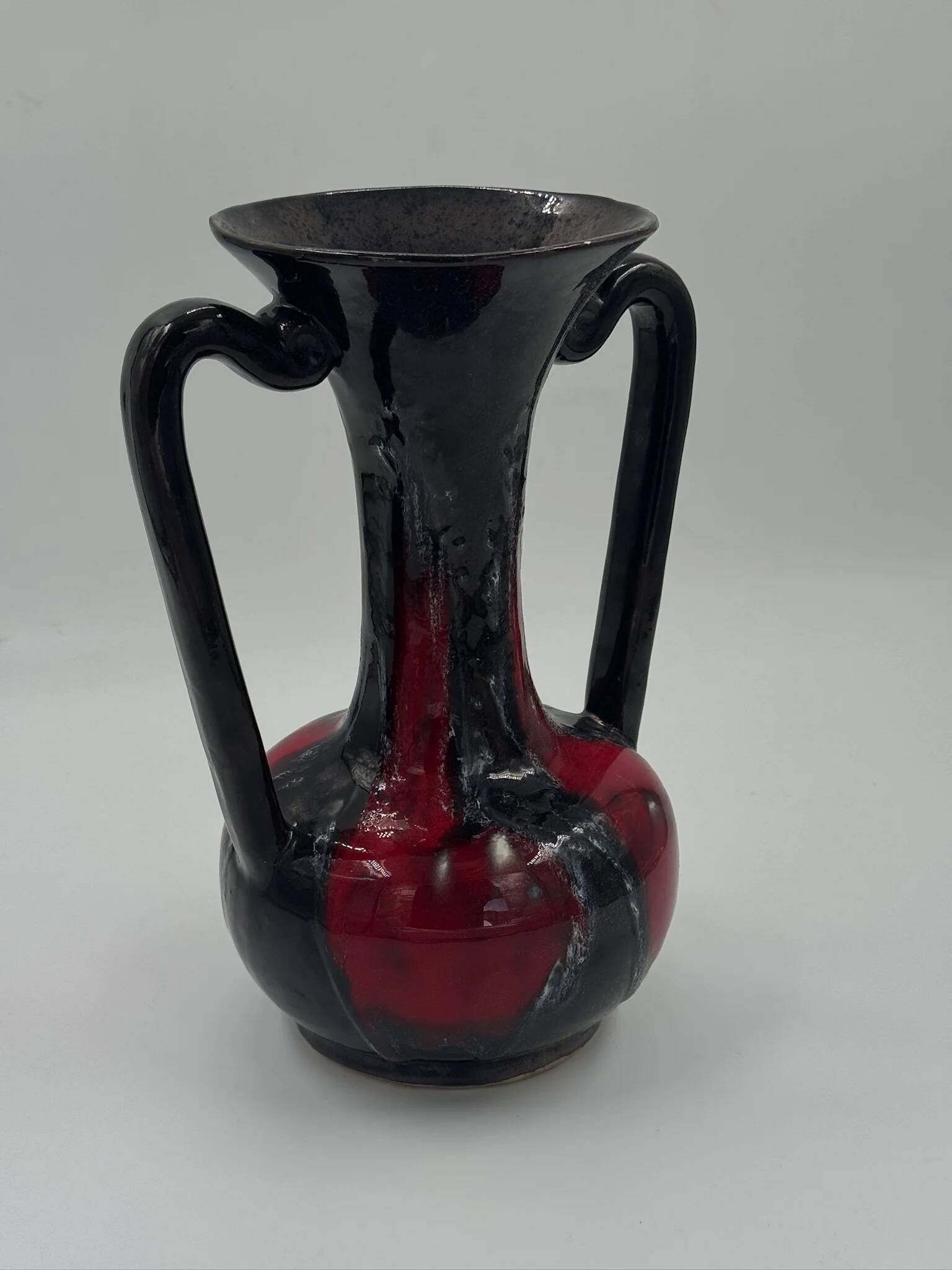 Vintage ceramic amphora vase