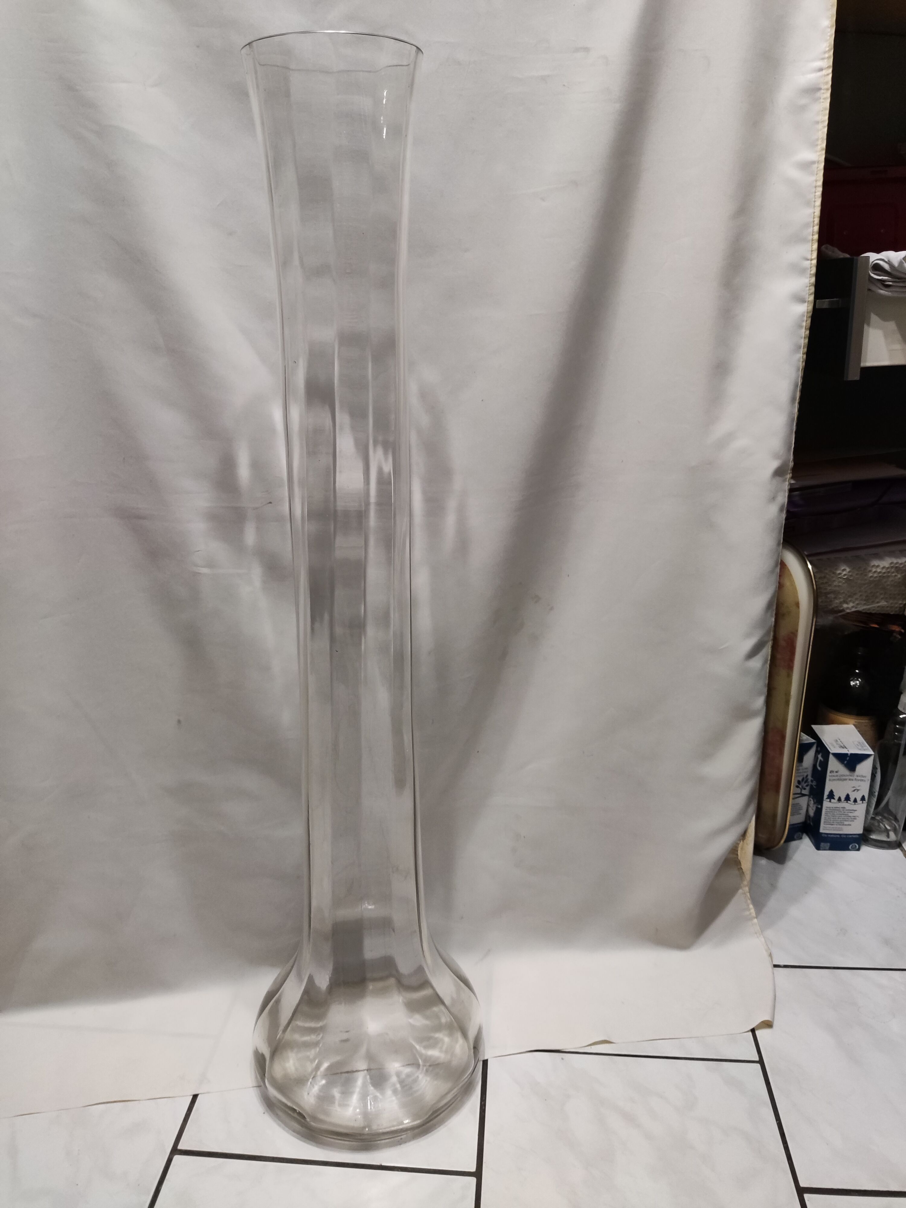 Vase en cristal soufflé XIX siecle
