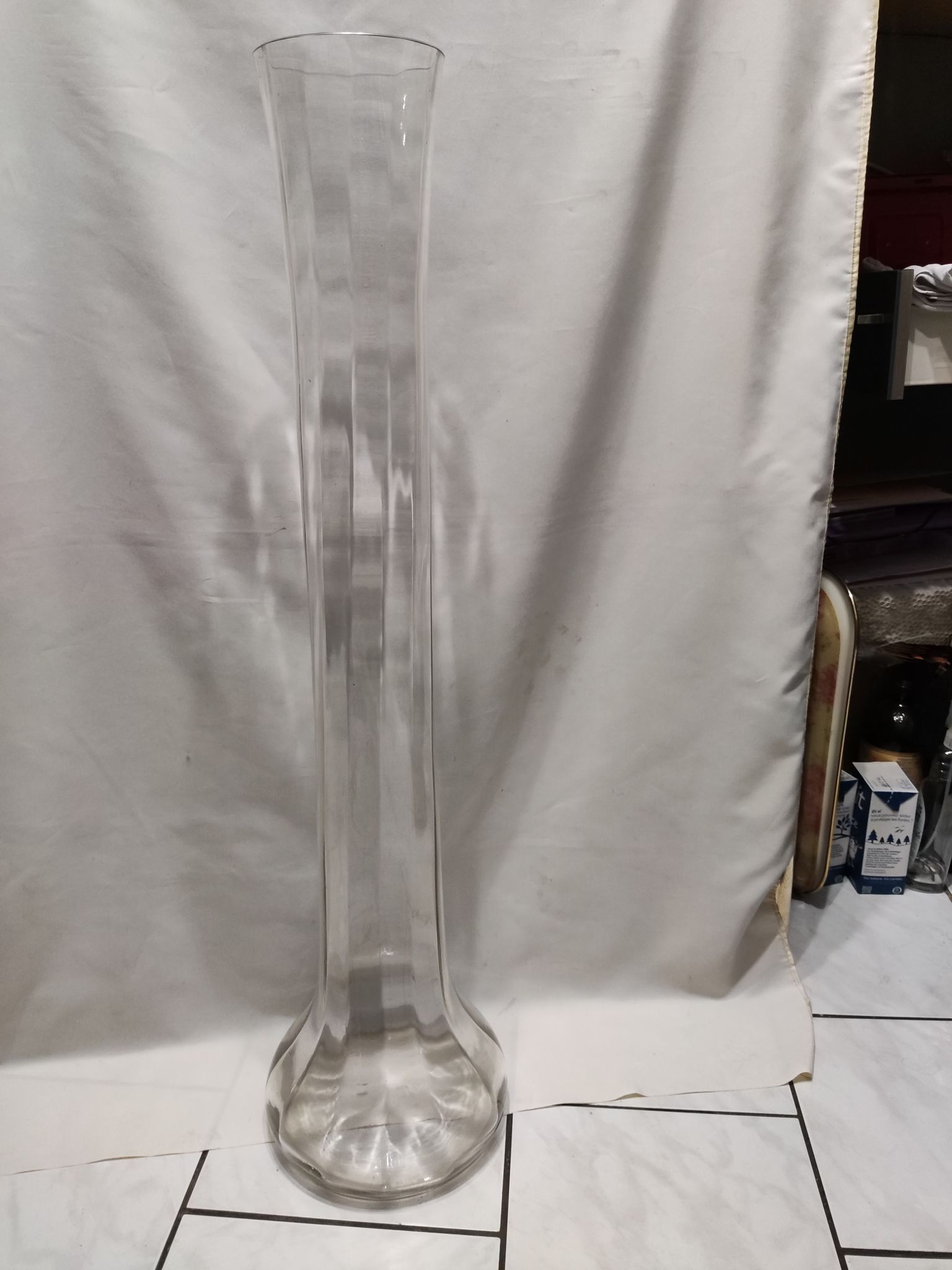 Vase en cristal soufflé XIX siecle