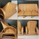 Rattan and bamboo coffee table 1960