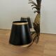 Vintage Gold Pineapple Wall Lamp with Black Shades: Mid-Century Retro Light