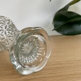 Transparent chiseled vase