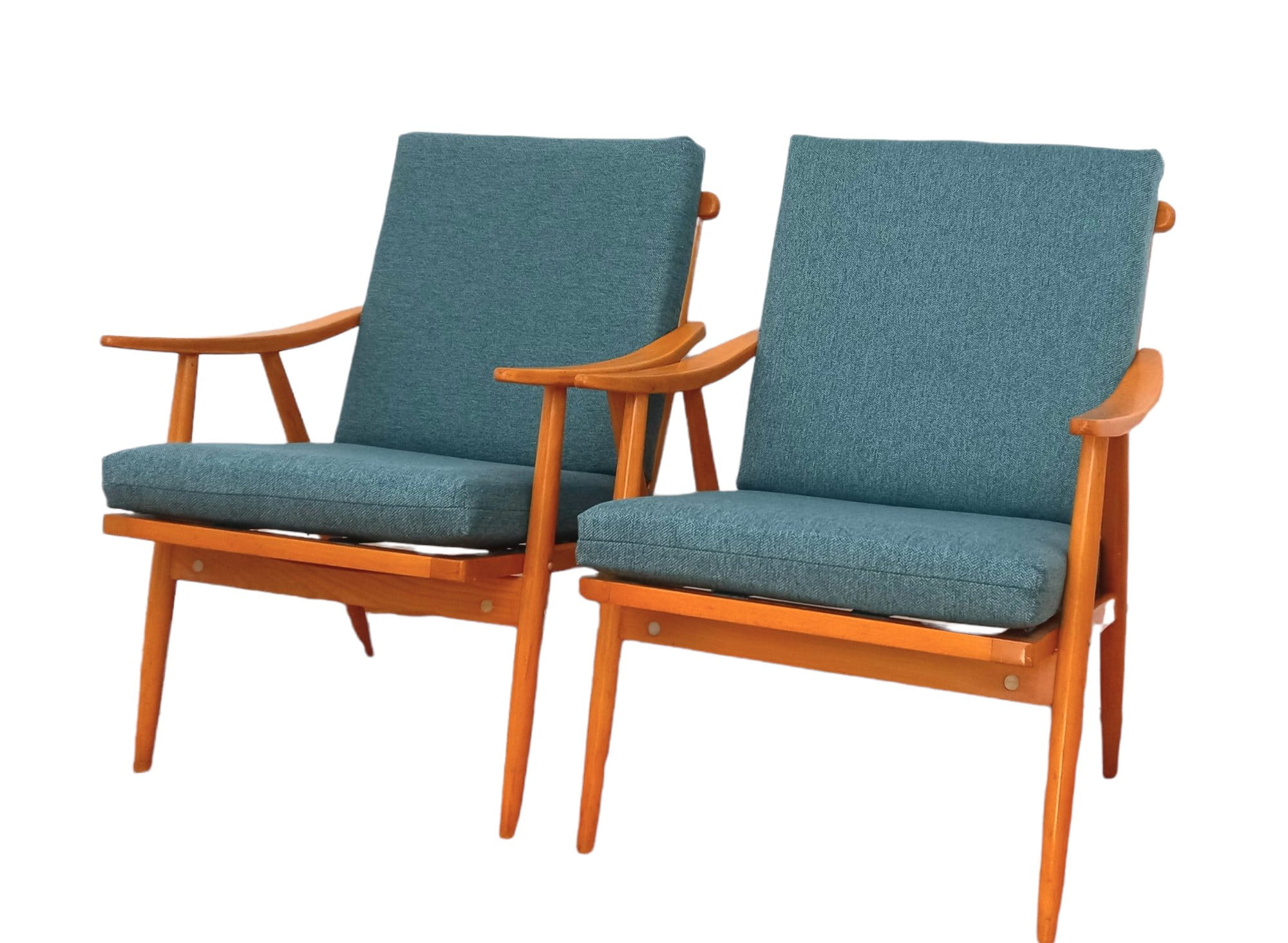 Czechoslovakian Armchairs from TON, 1960s, Set of 2