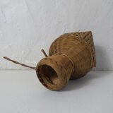 Cage en rotin vintage