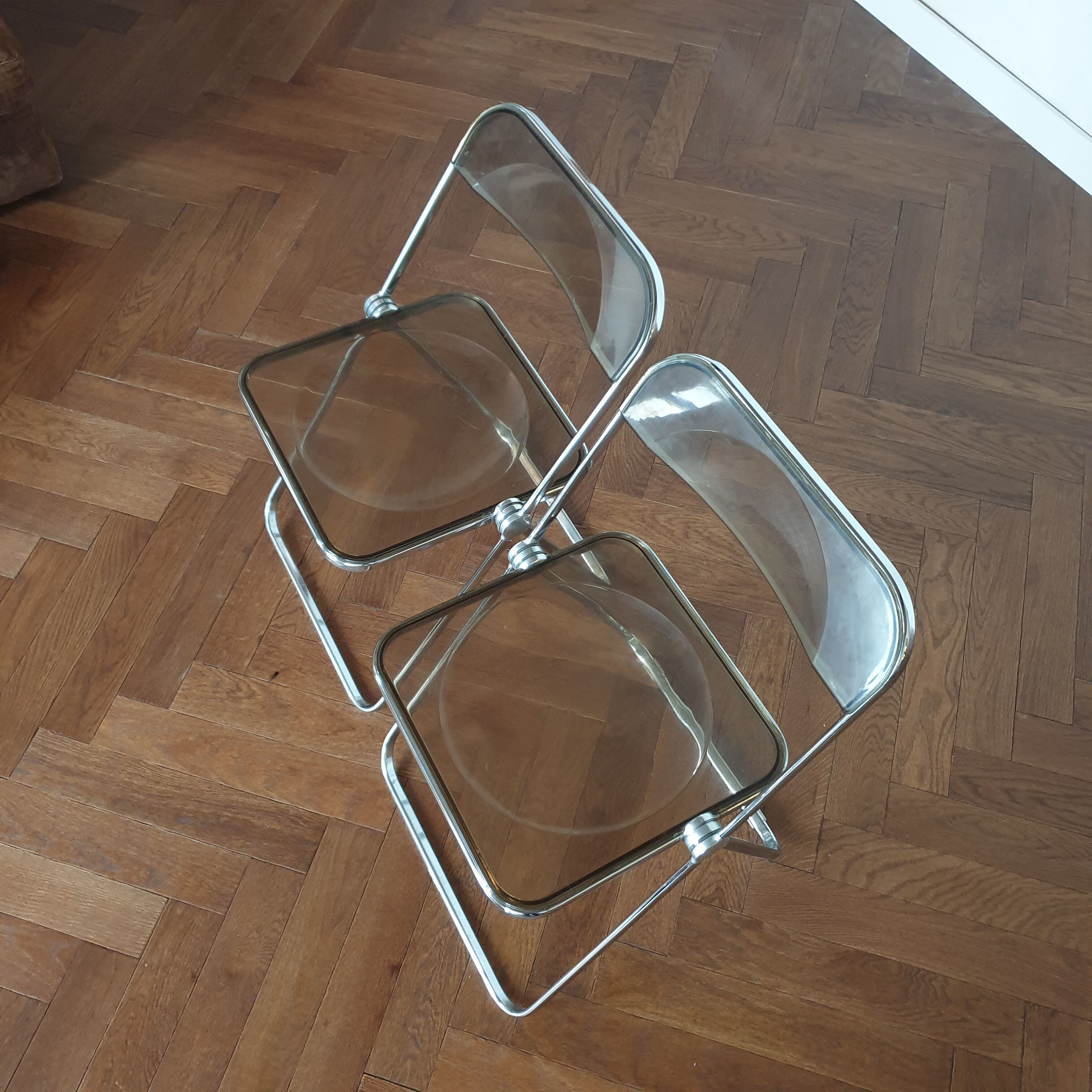 Plia chairs by Giancarlo Piretti 70