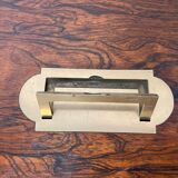 Old travel box solid mahogany writing board and nineteenth century brass