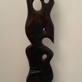 Abstract wooden sculpture 20th century