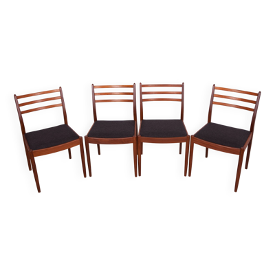 Chaises de salle à manger en tissu et teck par Victor Wilkins pour G-Plan, années 1960.