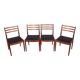 Fabric and Teak Dining Chairs by Victor Wilkins for G-Plan, 1960s.