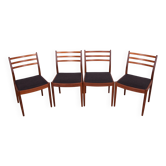 Chaises de salle à manger en tissu et teck par Victor Wilkins pour G-Plan, années 1960.
