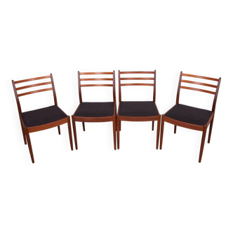 Fabric and Teak Dining Chairs by Victor Wilkins for G-Plan, 1960s.