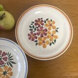 Vintage Montereau Hbcm plate pair