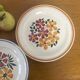 Vintage Montereau Hbcm plate pair