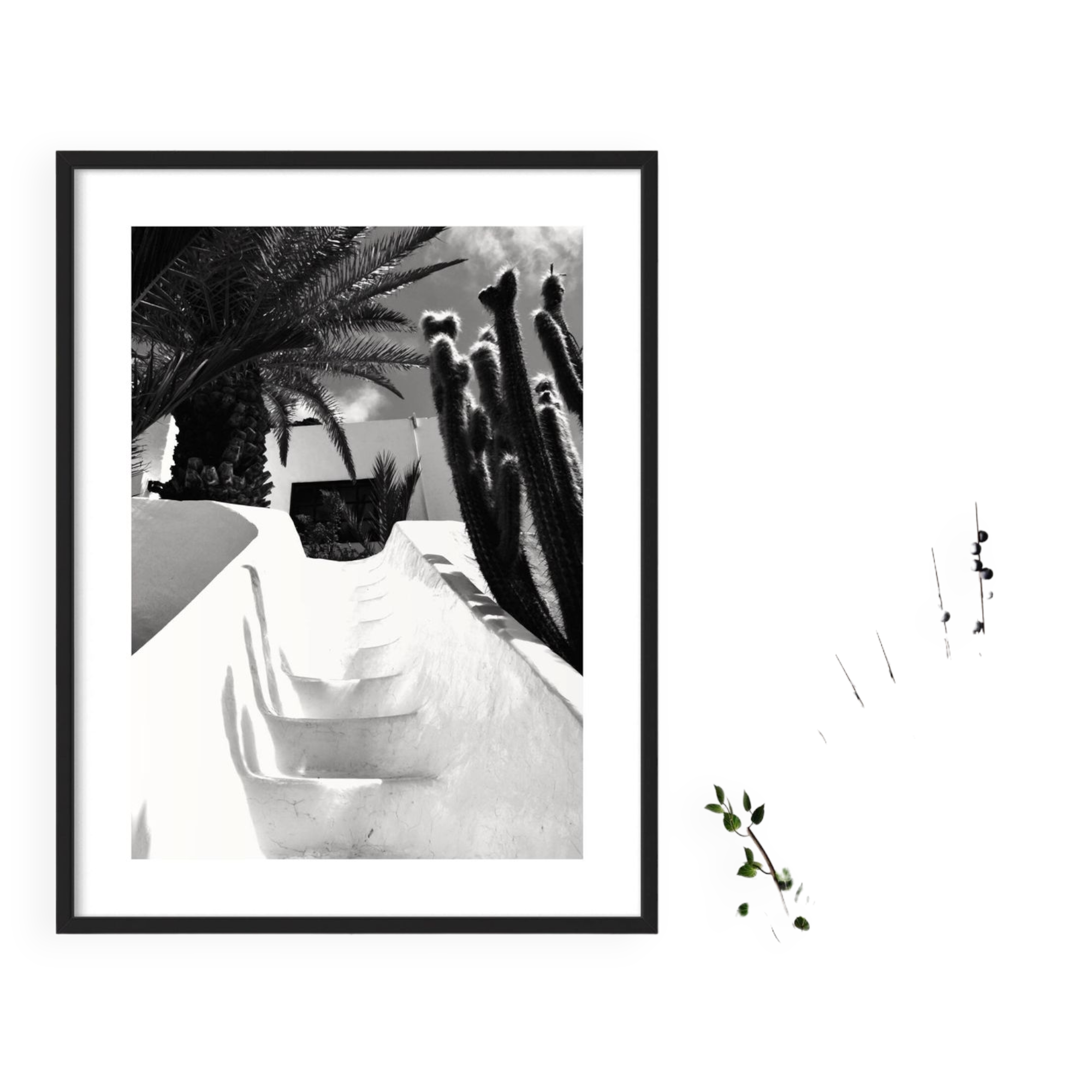 Digital Art Photography - "The White Staircase"