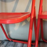 Paire de chaises pliantes années 80