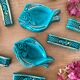 Lot de 2 plats poissons en barbotine vintage