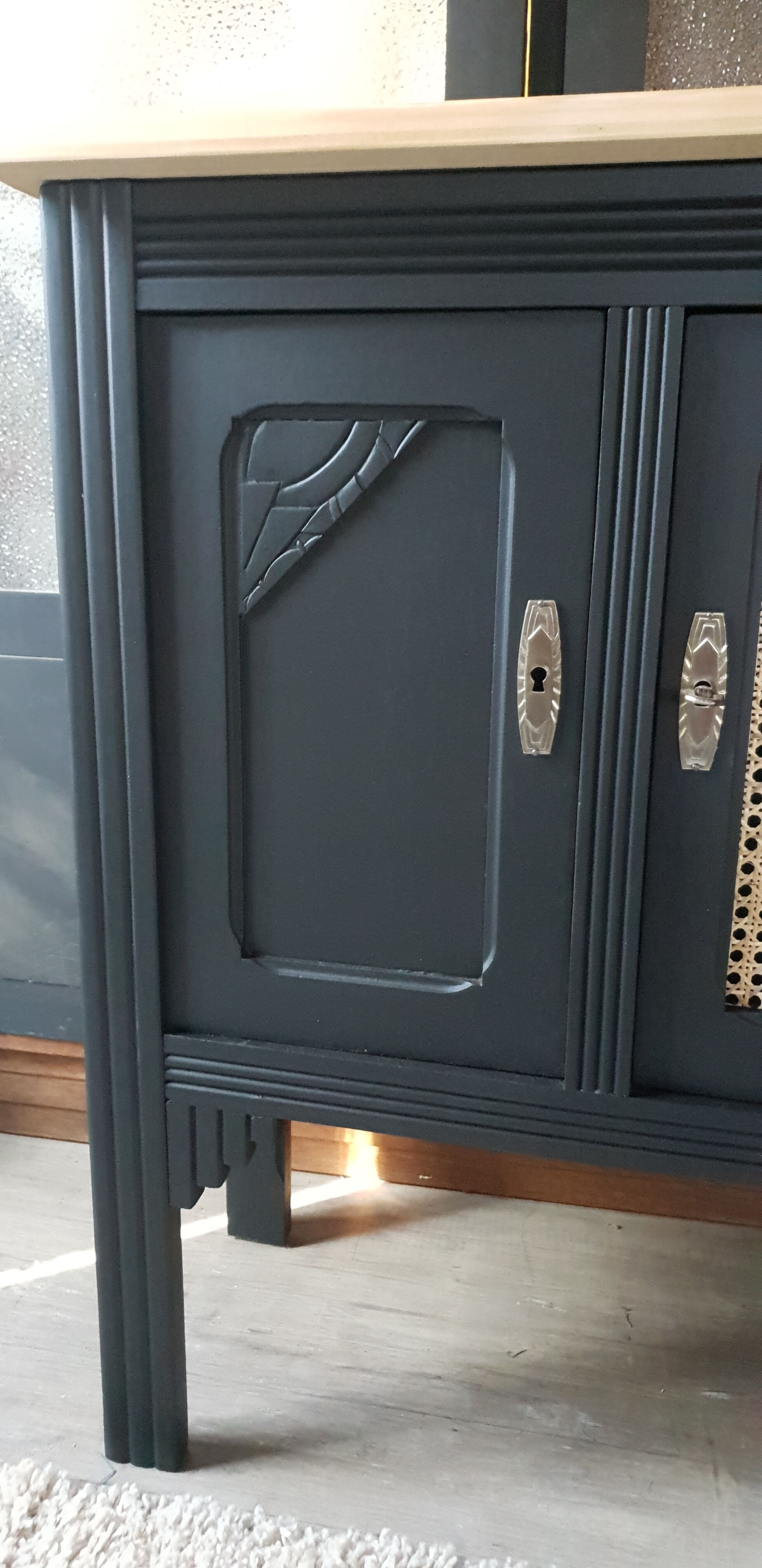 Black sideboard and canning