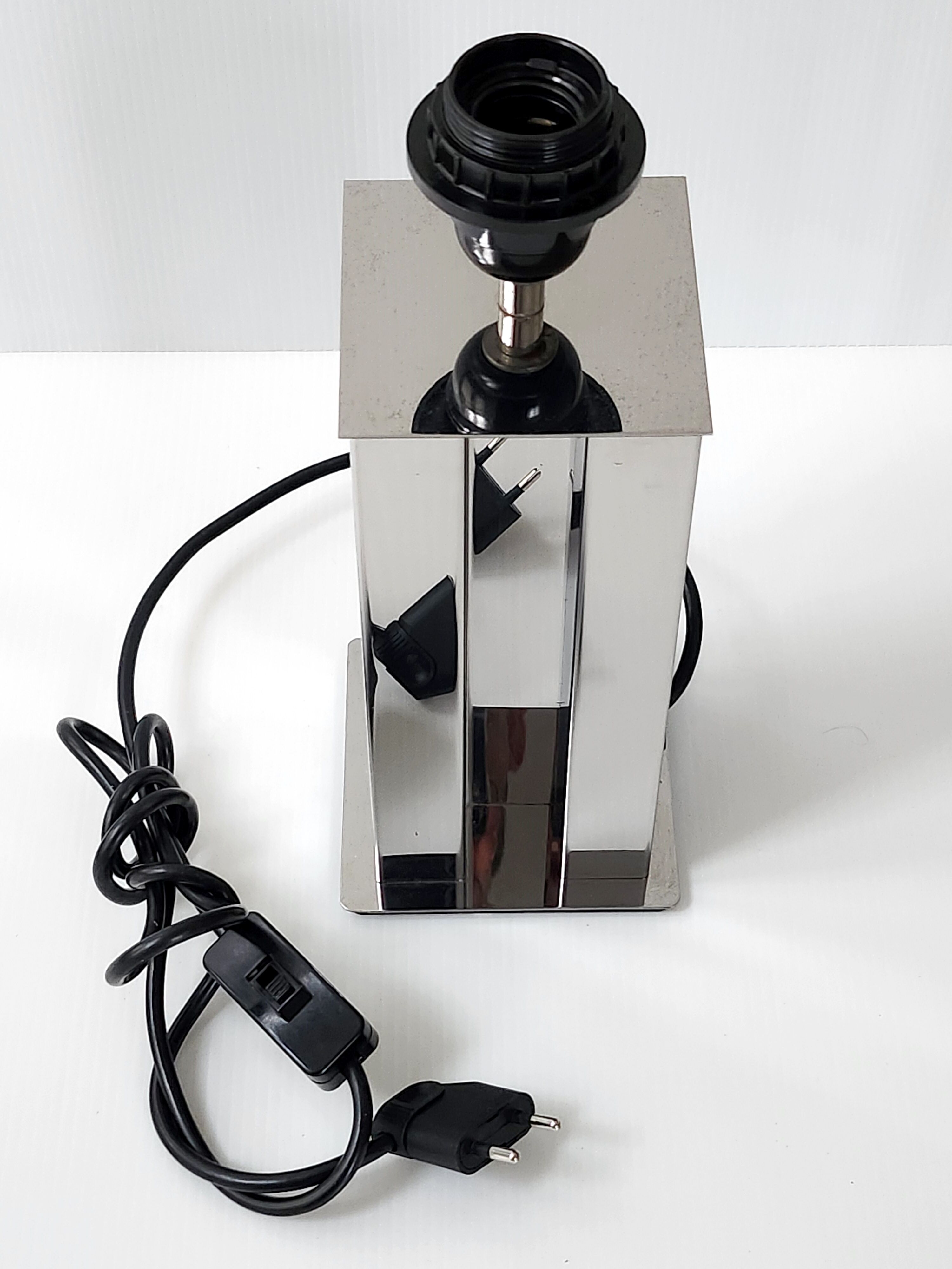 Vintage lamp foot 1970 chrome