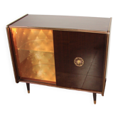 A vintage cabinet with a record player and a bar, 1960s.