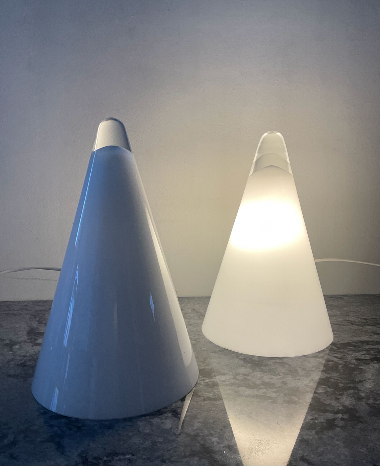 Pair of Teepee lamps, Ilu edition from the 80s-90s.