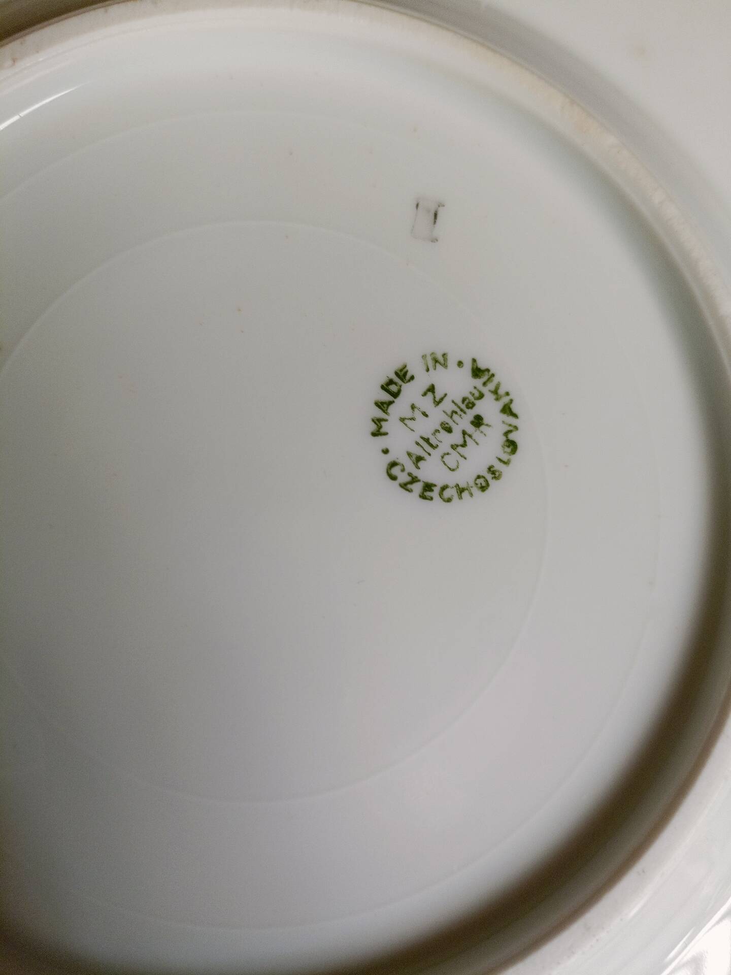 Orange porcelain dessert plates