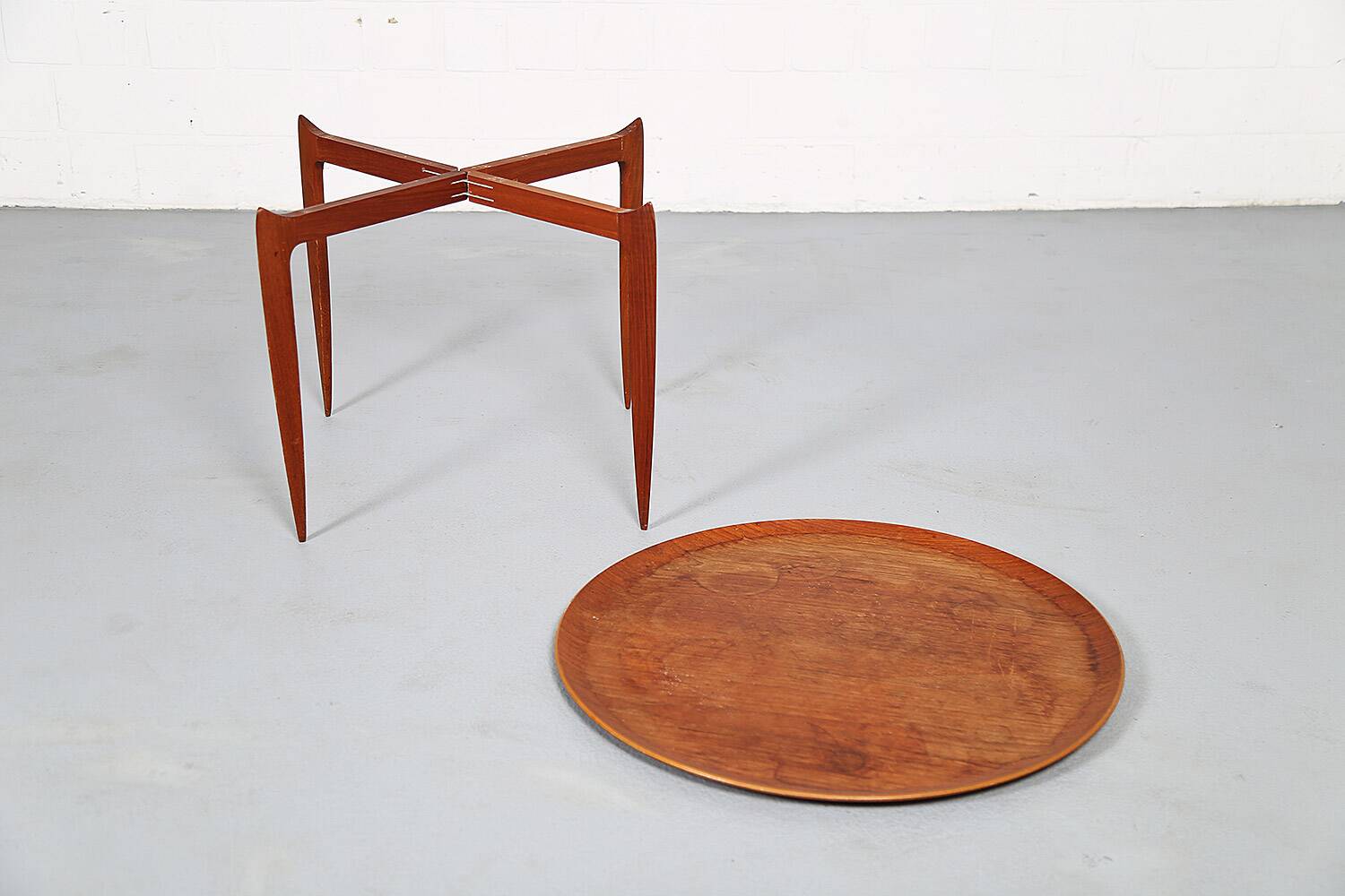 Table à plateau en teck ancienne par Willumsen & Engholm pour Fritz Hansen